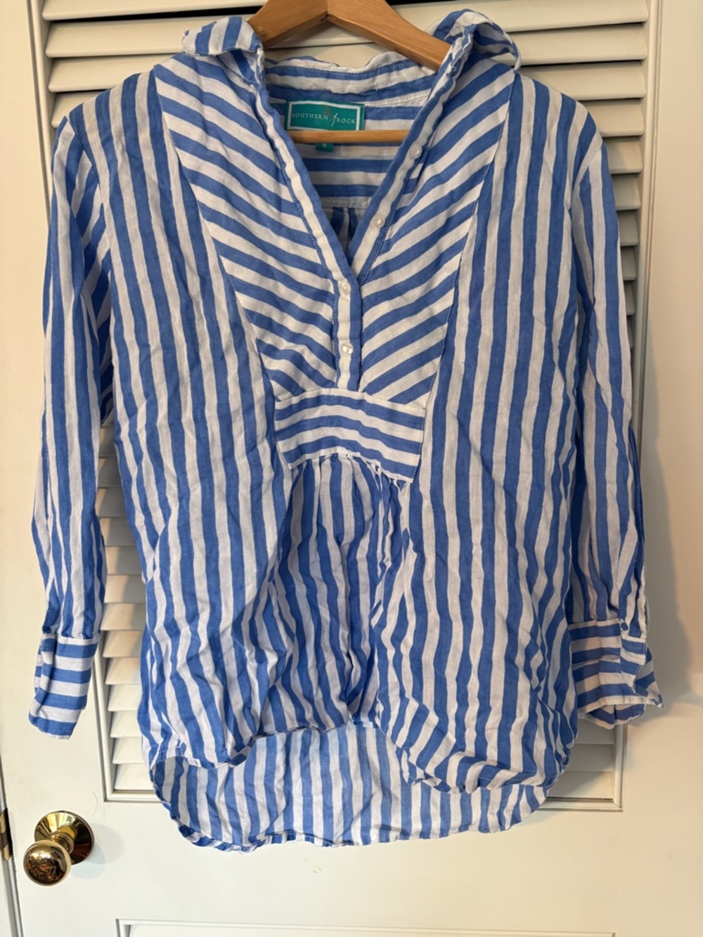 Southern Frock Blue & White Striped Tunic
